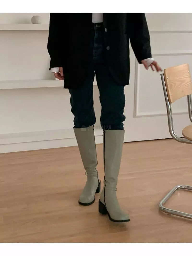 Golden Shoe - Korean Women Fashion - #momslook - i6025 Long Boots