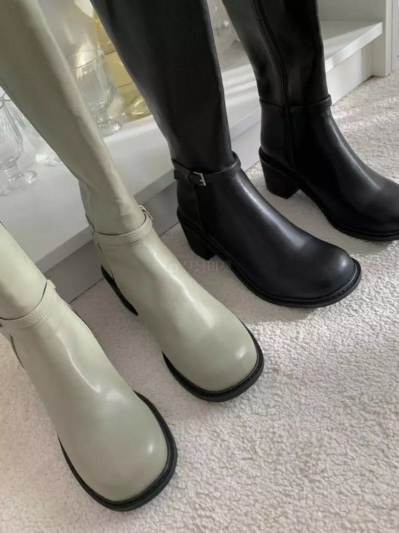 Golden Shoe - Korean Women Fashion - #momslook - i6025 Long Boots - 11