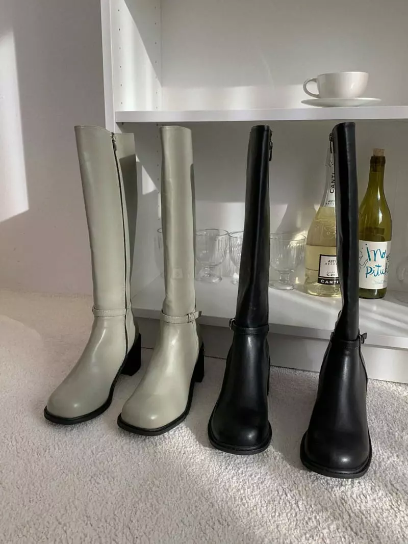 Golden Shoe - Korean Women Fashion - #momslook - i6025 Long Boots - 12