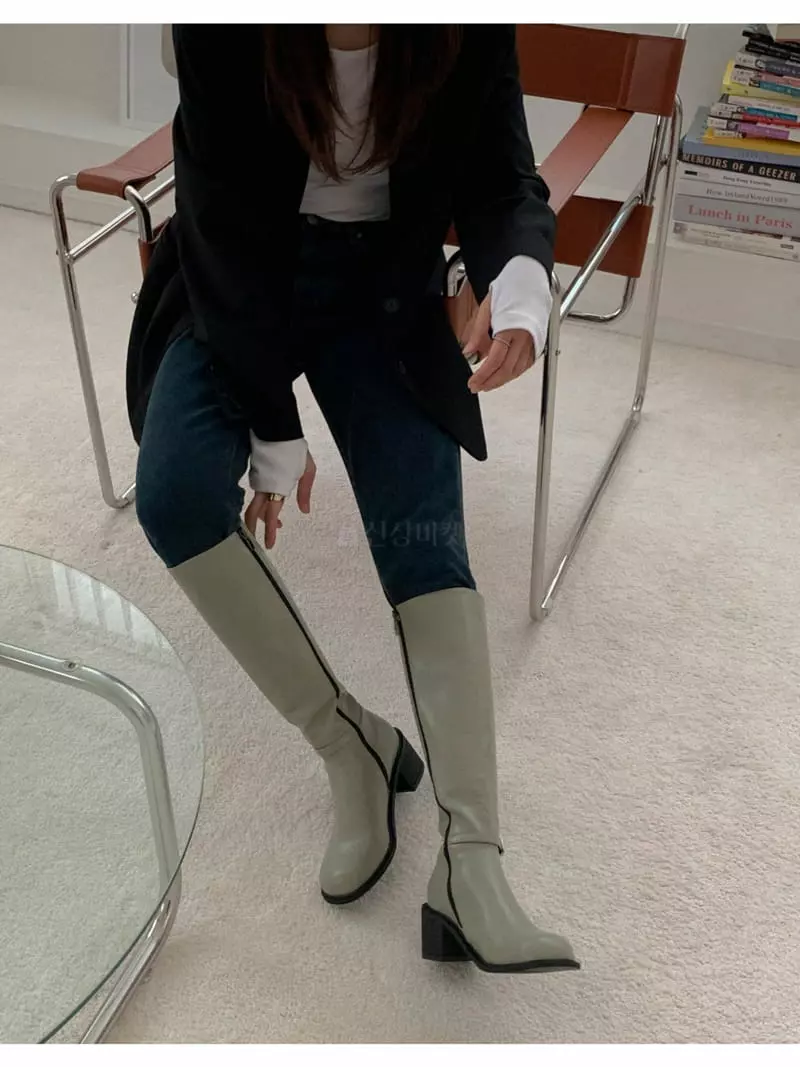 Golden Shoe - Korean Women Fashion - #momslook - i6025 Long Boots - 5