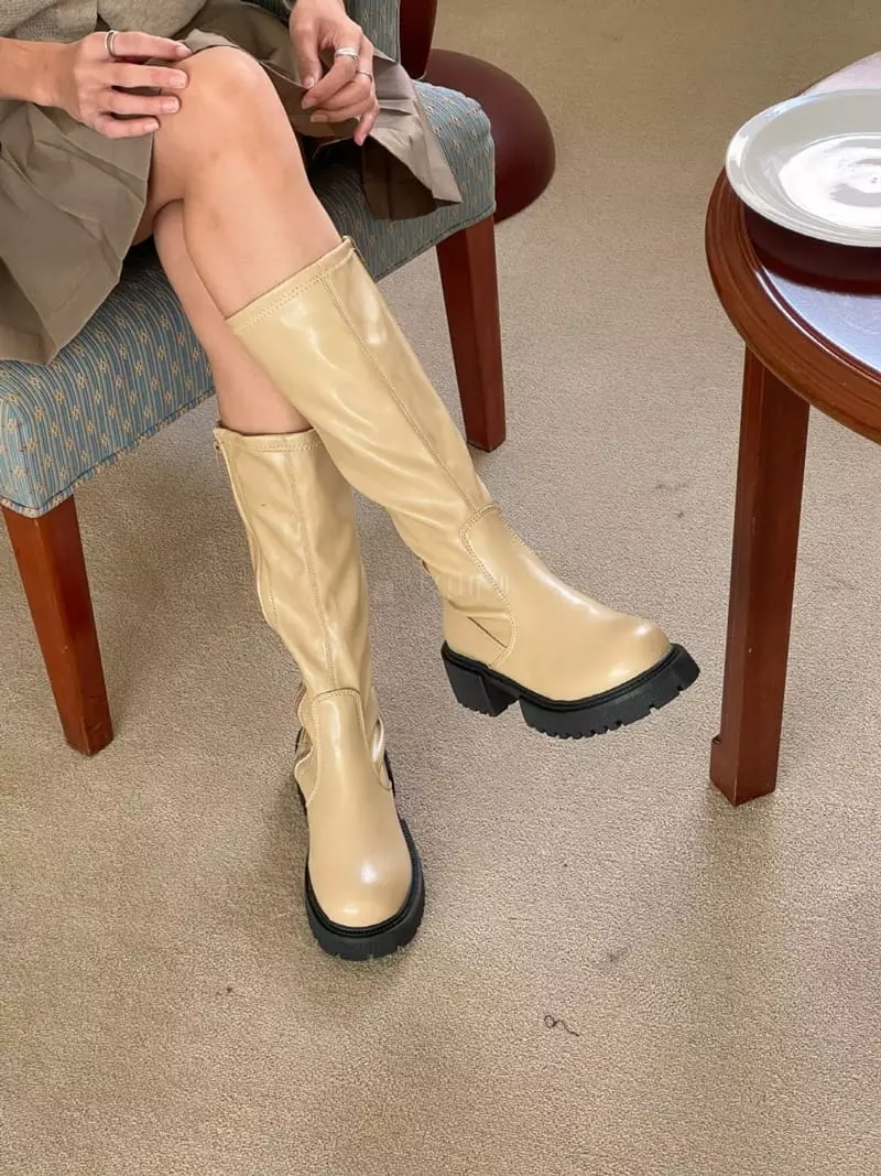 Golden Shoe - Korean Women Fashion - #womensfashion - hu918 Long Boots - 4