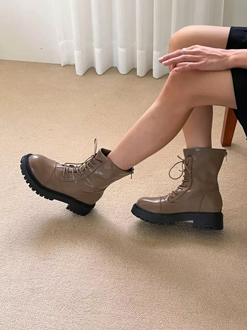 Golden Shoe - Korean Women Fashion - #momslook - hu729 Boots - 4
