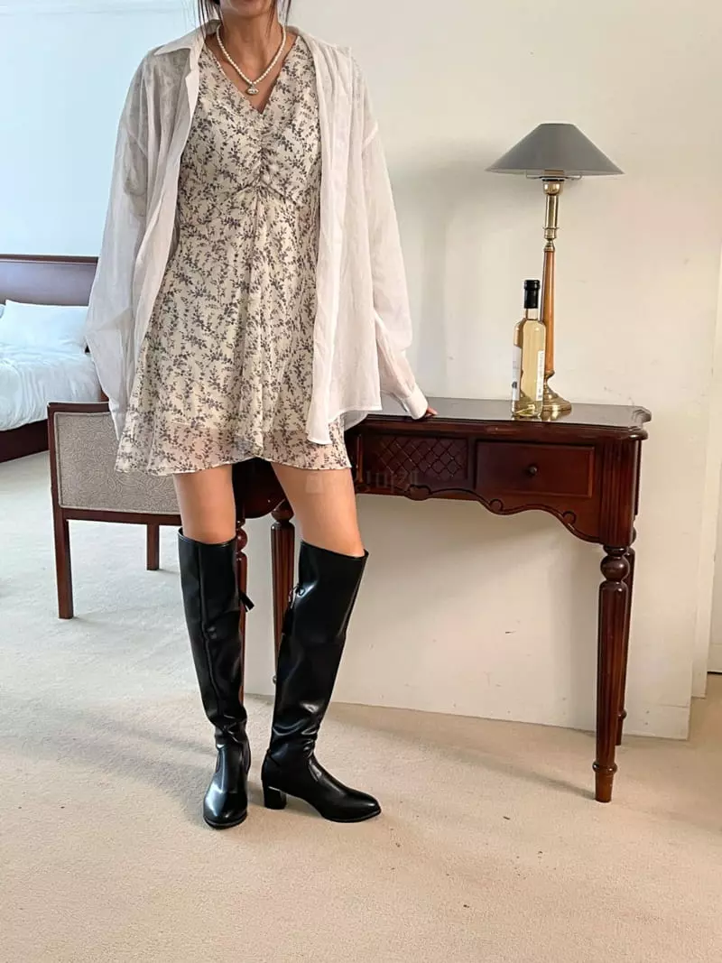 Golden Shoe - Korean Women Fashion - #momslook - hu688 Long Boots - 3