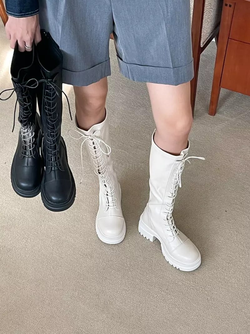 Golden Shoe - Korean Women Fashion - #momslook - hu281 Long Boots