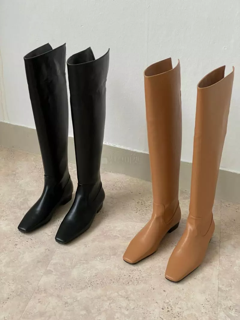 Golden Shoe - Korean Women Fashion - #momslook - h2031 Long Boots