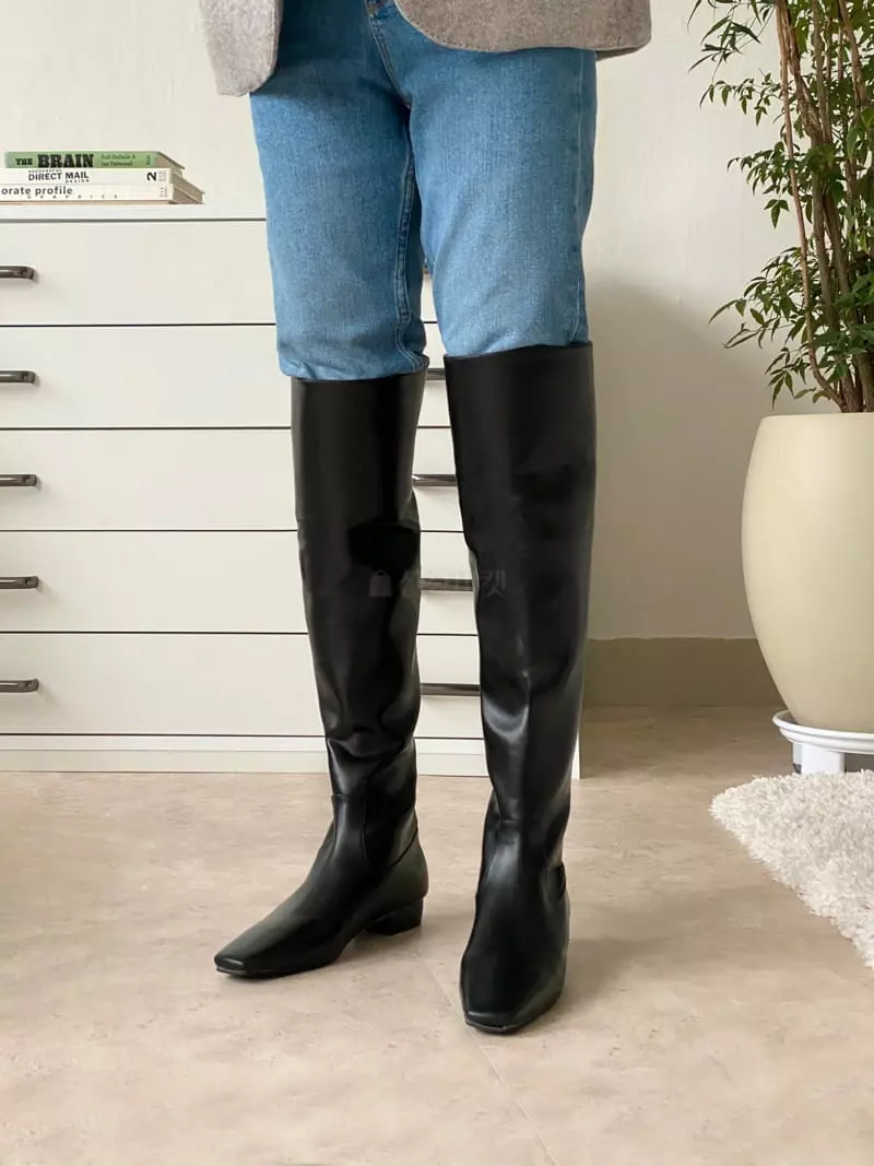 Golden Shoe - Korean Women Fashion - #momslook - h2031 Long Boots - 2