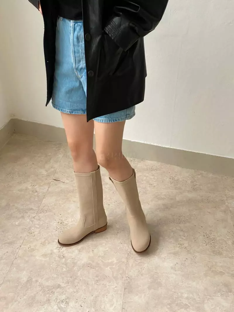 Golden Shoe - Korean Women Fashion - #momslook - h2028 Boots - 12
