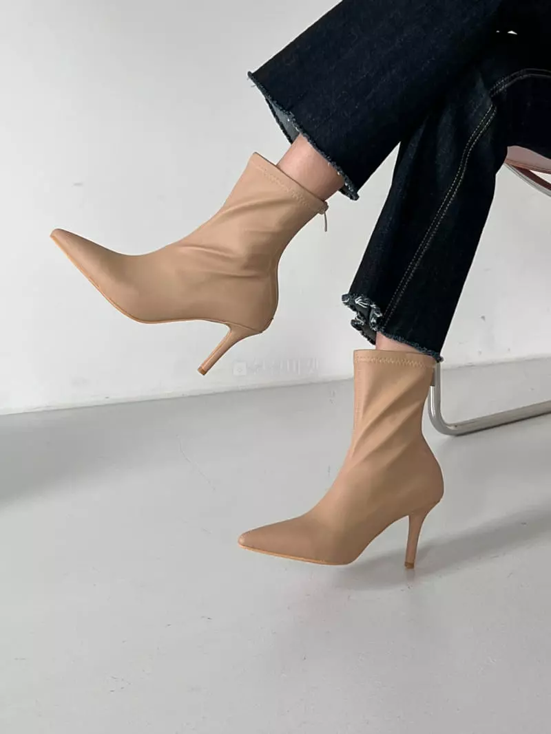 Golden Shoe - Korean Women Fashion - #momslook - fa1206 Ankle Heels - 10