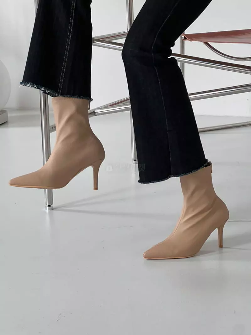 Golden Shoe - Korean Women Fashion - #momslook - fa1206 Ankle Heels - 8