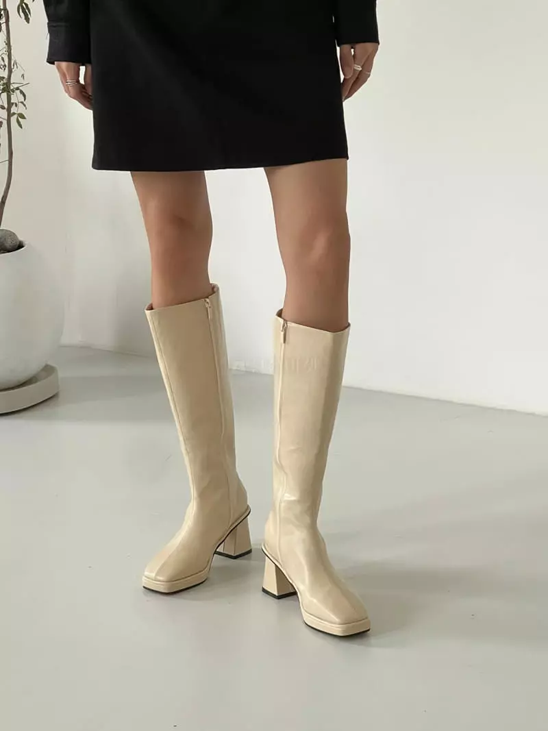 Golden Shoe - Korean Women Fashion - #momslook - fa1203 Long Boots - 7