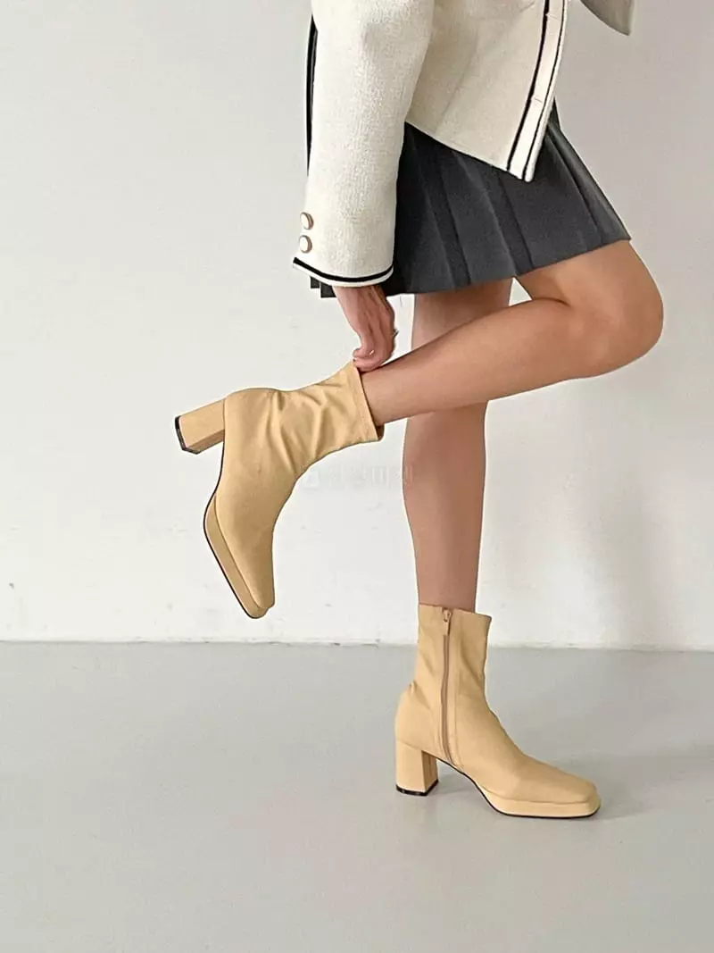 Golden Shoe - Korean Women Fashion - #momslook - fa1202 Ankle Boots - 10