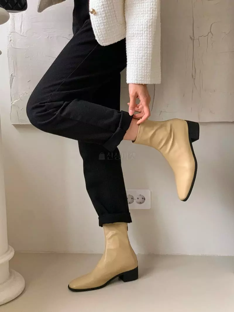 Golden Shoe - Korean Women Fashion - #momslook - fa1122 Ankle Boots - 7