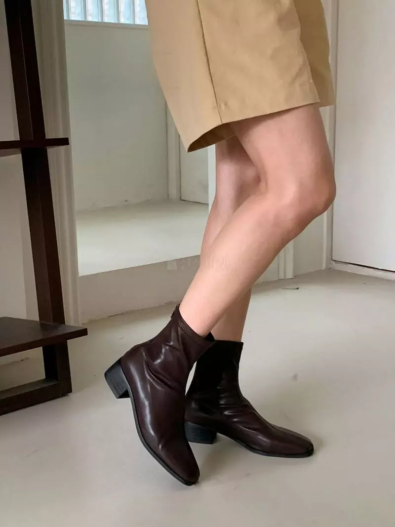 Golden Shoe - Korean Women Fashion - #momslook - fa1122 Ankle Boots - 9