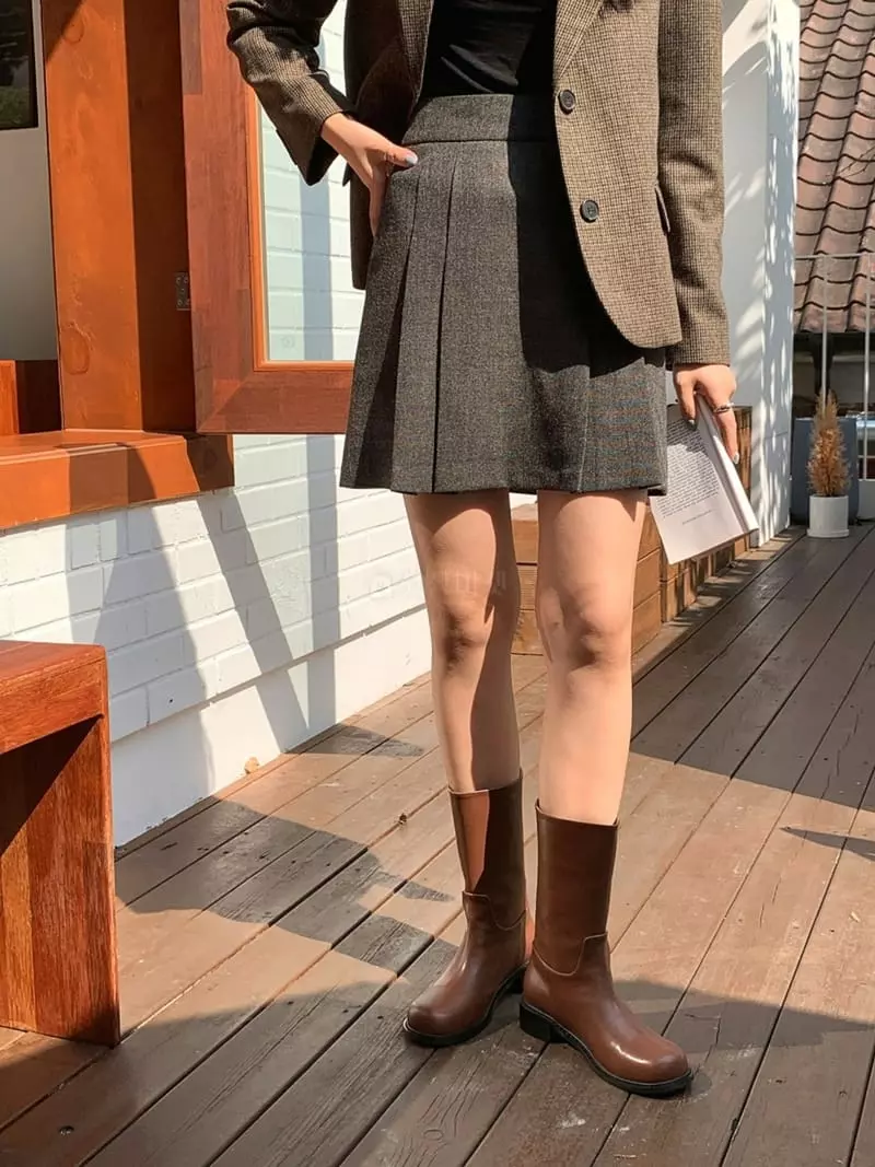 Golden Shoe - Korean Women Fashion - #momslook - fa1119 Ankle Boots - 10