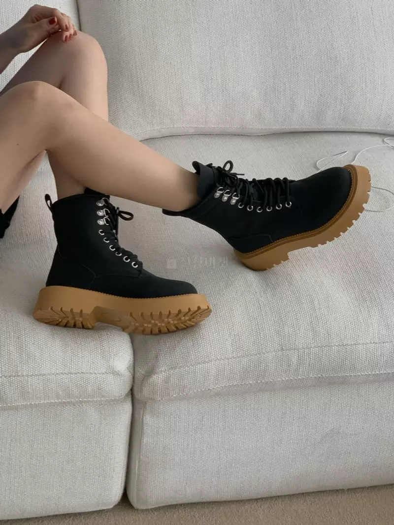 Golden Shoe - Korean Women Fashion - #momslook - dam1027 Boots - 11