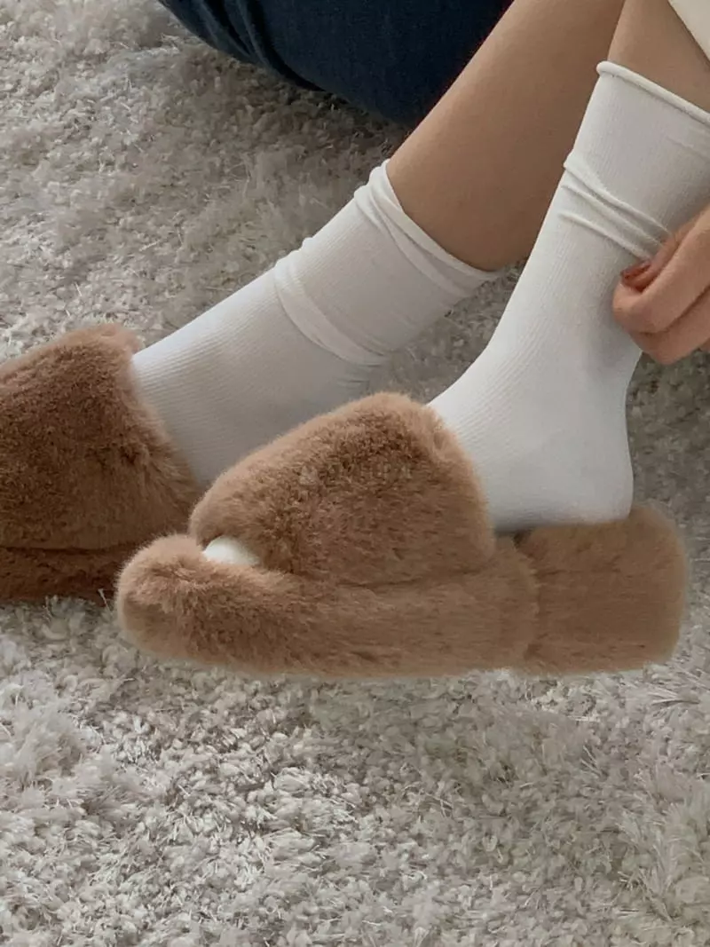 Golden Shoe - Korean Women Fashion - #momslook - dam1026 Slippers - 2