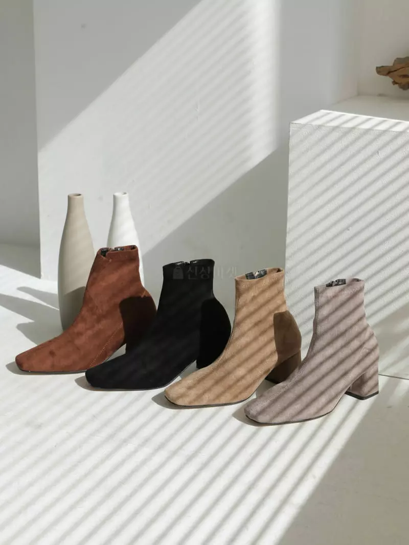 Golden Shoe - Korean Women Fashion - #momslook - dam0013  1 Ankle Boots