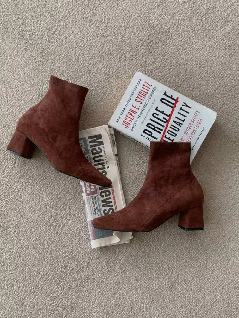 Golden Shoe - Korean Women Fashion - #momslook - dam0013  1 Ankle Boots - 3
