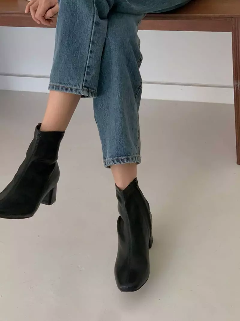 Golden Shoe - Korean Women Fashion - #momslook - dam0013 Ankle Boots - 8