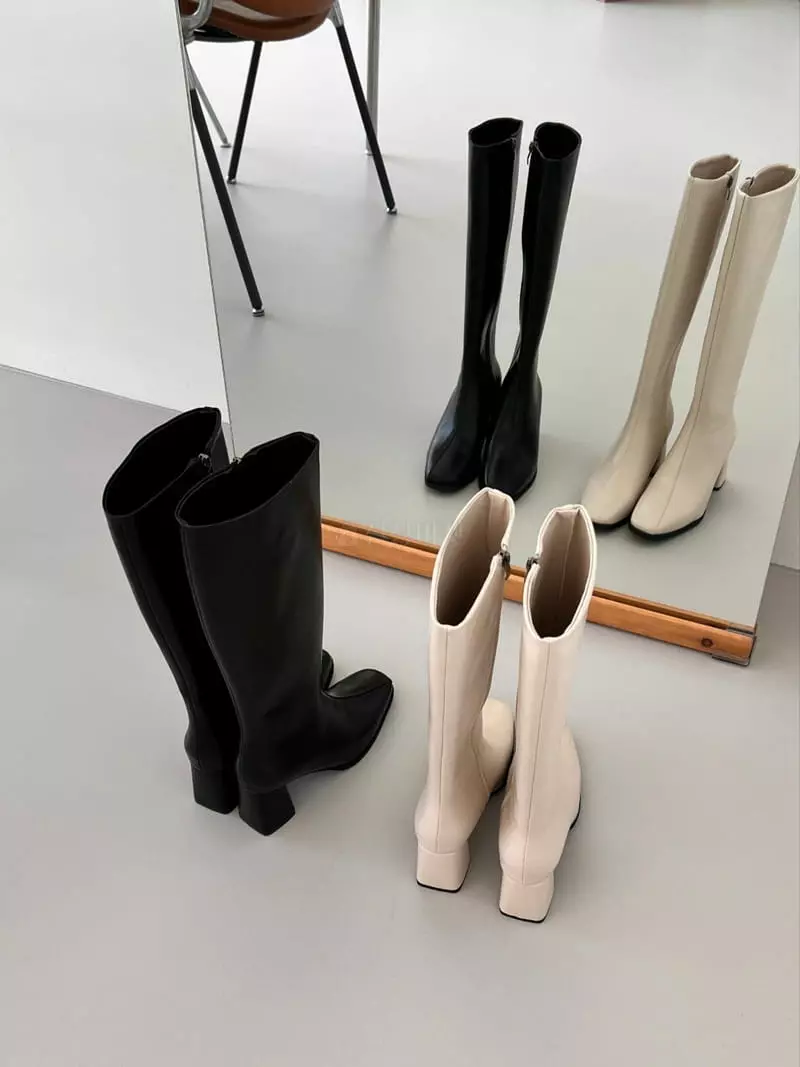 Golden Shoe - Korean Women Fashion - #momslook - by2619 Long Boots - 11