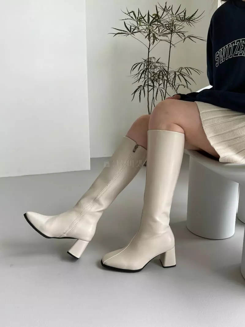 Golden Shoe - Korean Women Fashion - #momslook - by2619 Long Boots - 7