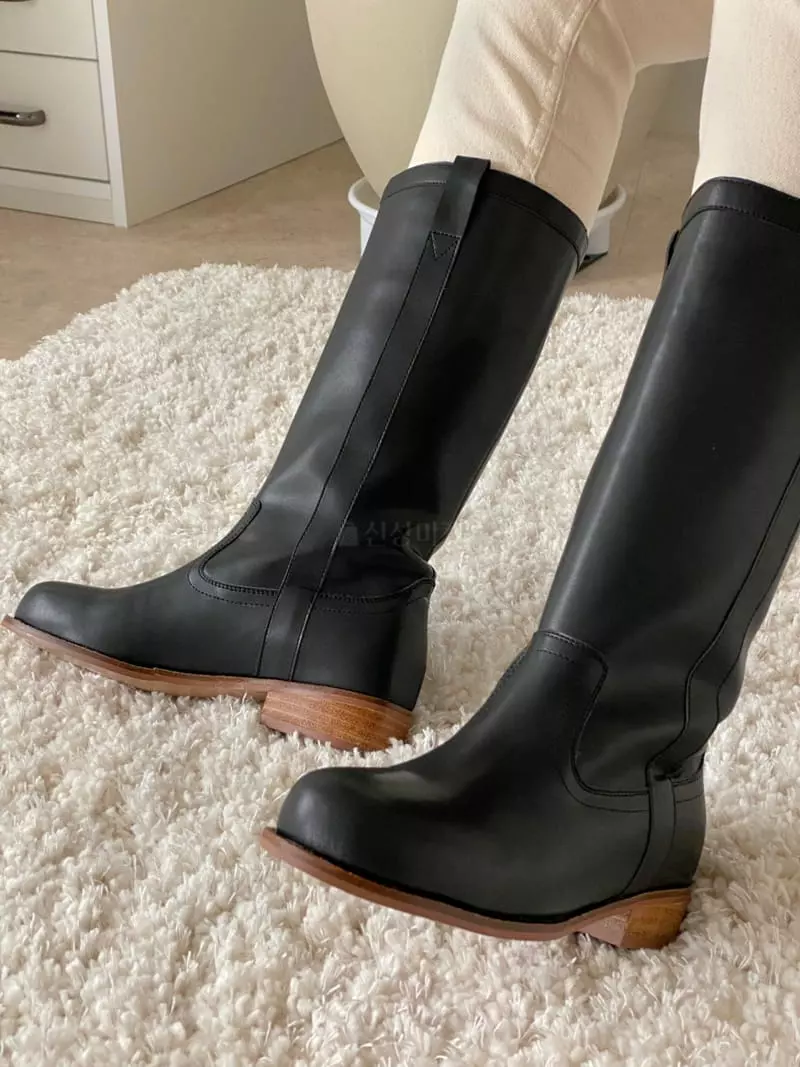 Golden Shoe - Korean Women Fashion - #vintagekidsstyle - h2028 Boots - 4