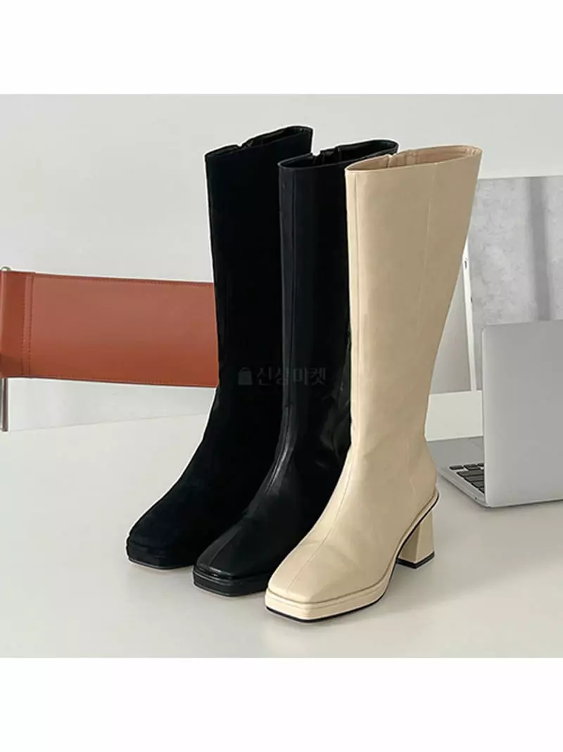 Golden Shoe - Korean Women Fashion - #pursuepretty - fa1203 Long Boots
