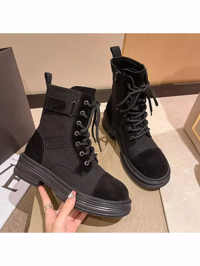 Golden Shoe - Korean Women Fashion - #restrostyle - RN937 Boots - 6