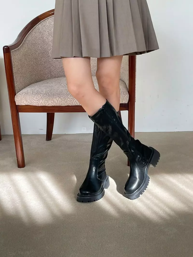 Golden Shoe - Korean Women Fashion - #restrostyle - hu918 Long Boots - 11