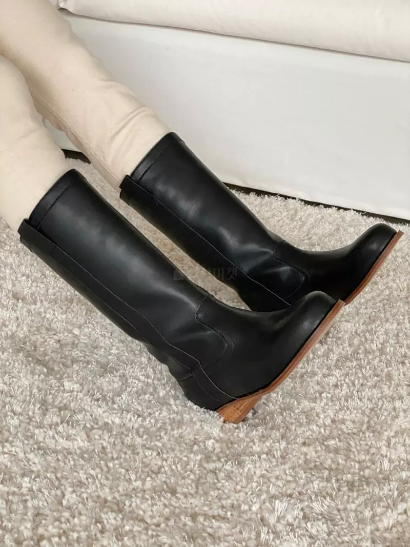 Golden Shoe - Korean Women Fashion - #restrostyle - h2028 Boots - 5