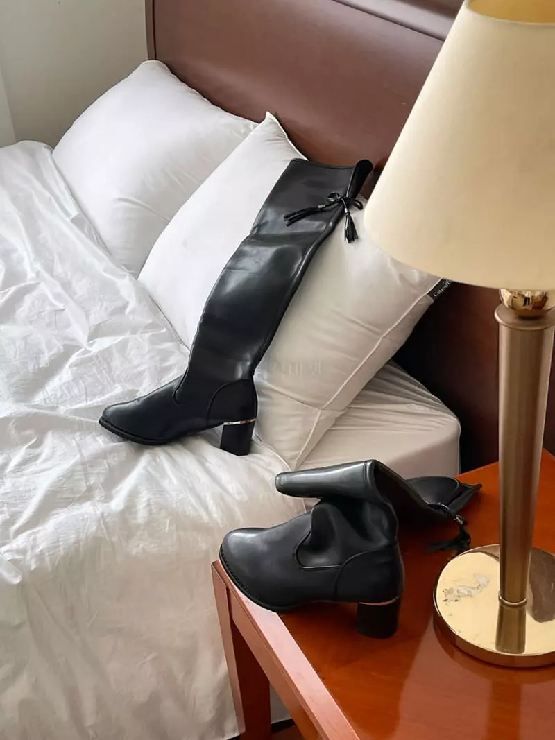 Golden Shoe - Korean Women Fashion - #romanticstyle - hu688 Long Boots - 10