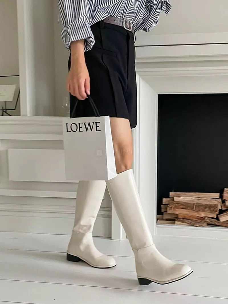 Golden Shoe - Korean Women Fashion - #romanticstyle - st2317 Long Boots - 2