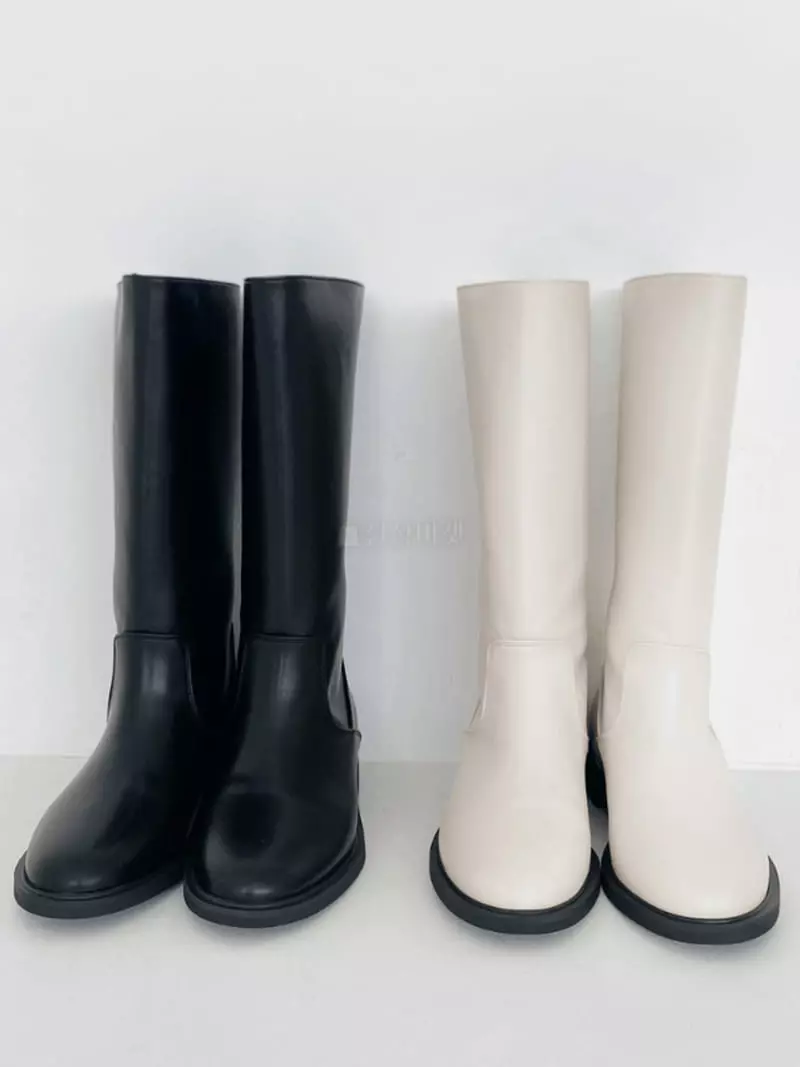 Golden Shoe - Korean Women Fashion - #shopsmall - LL8214 Boots - 12