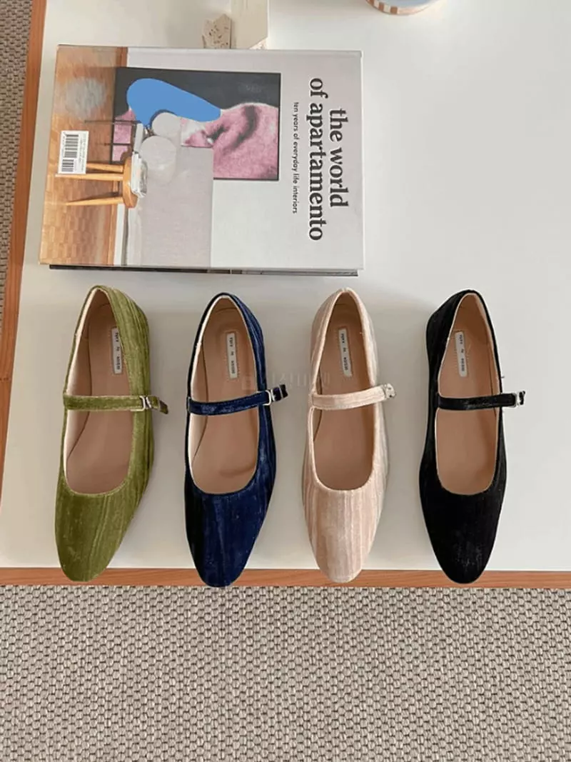 Golden Shoe - Korean Women Fashion - #shopsmall - ka53 Flats - 3