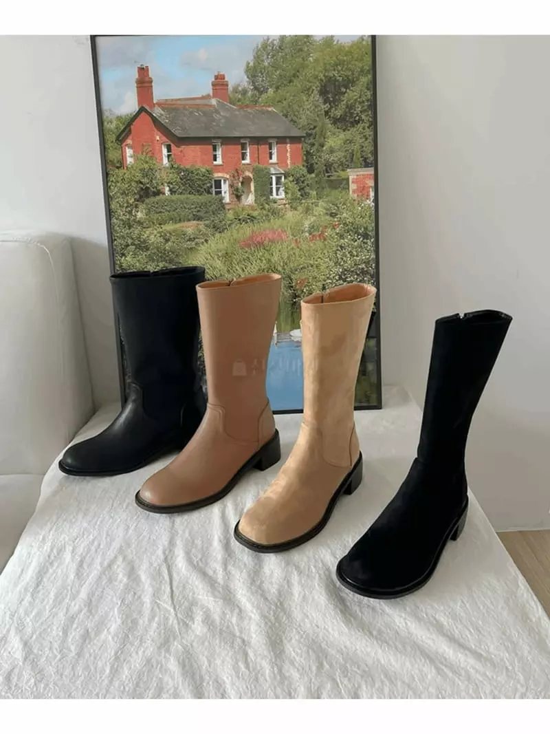 Golden Shoe - Korean Women Fashion - #shopsmall - ka1977 Boots