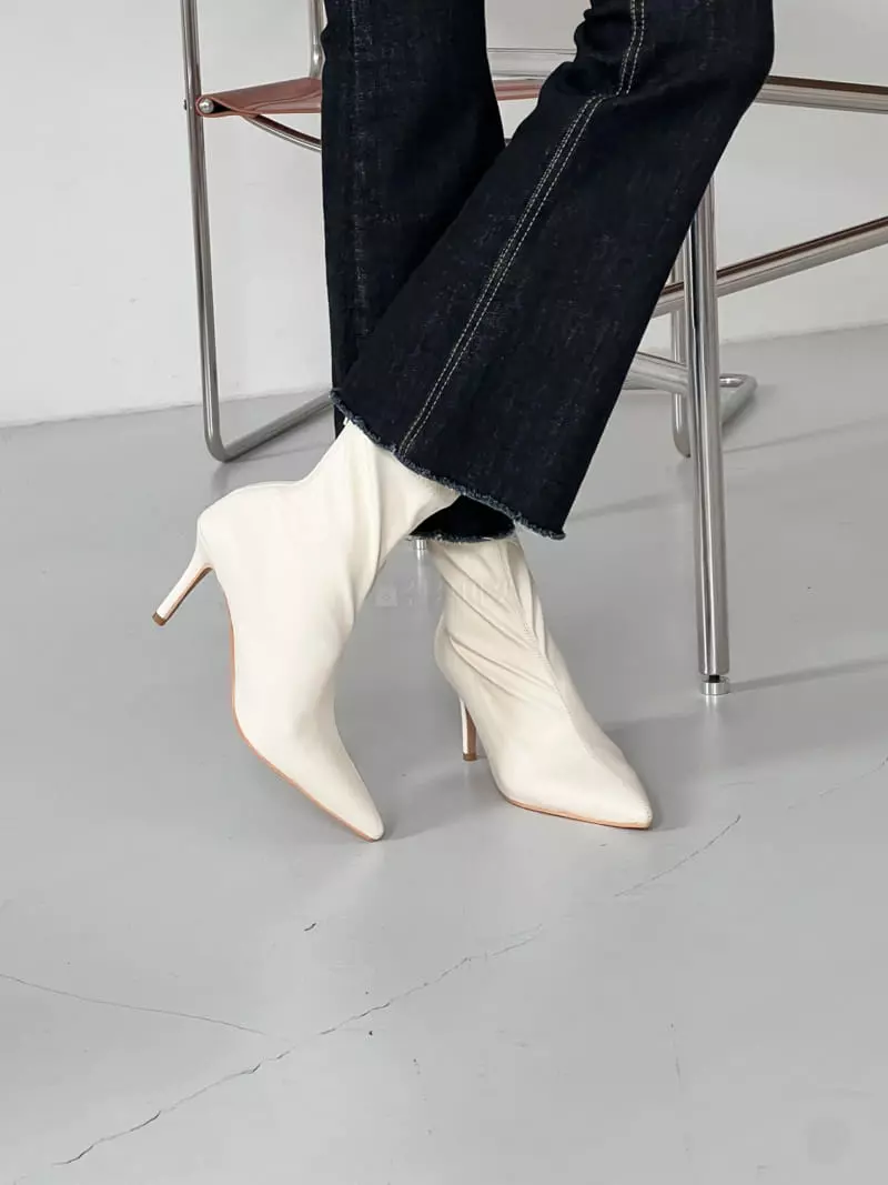 Golden Shoe - Korean Women Fashion - #shopsmall - fa1206 Ankle Heels - 5