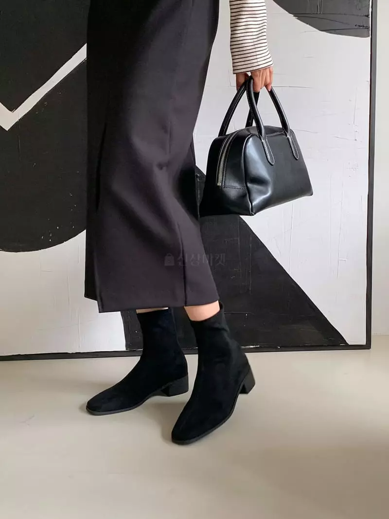 Golden Shoe - Korean Women Fashion - #shopsmall - fa1122 Ankle Boots - 2