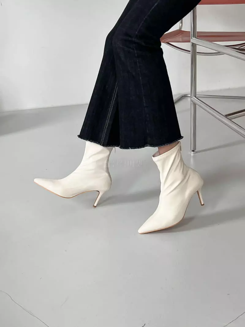 Golden Shoe - Korean Women Fashion - #thatsdarling - fa1206 Ankle Heels - 6