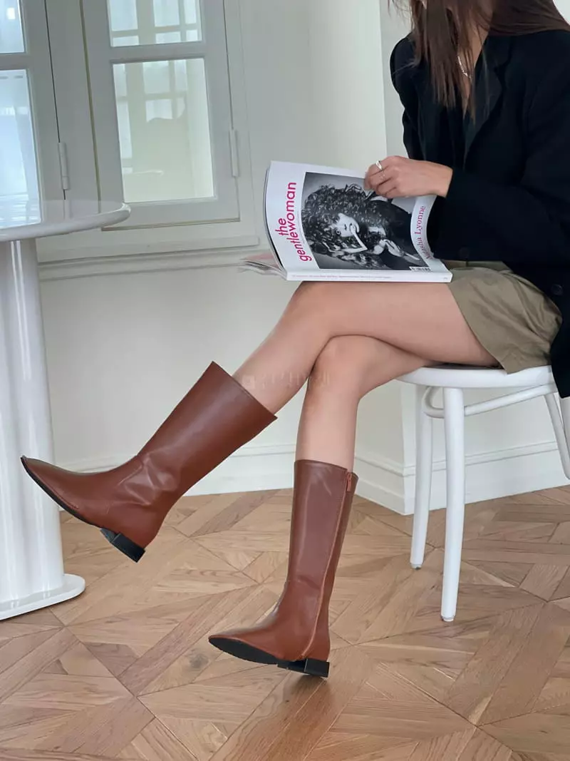Golden Shoe - Korean Women Fashion - #thelittlethings - L8223 Boots - 8