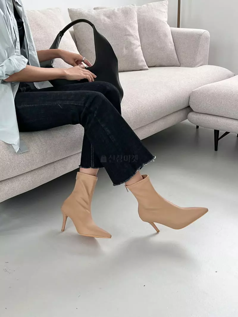 Golden Shoe - Korean Women Fashion - #thelittlethings - fa1206 Ankle Heels - 7