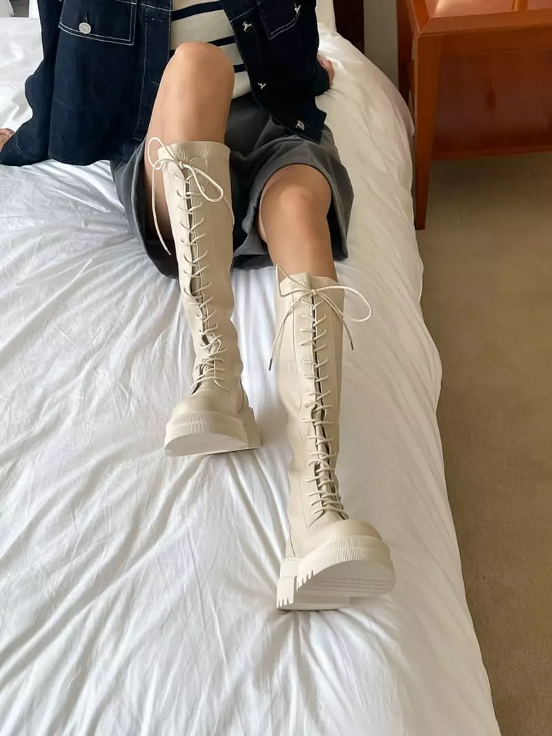 Golden Shoe - Korean Women Fashion - #vintageinspired - hu281 Long Boots - 5