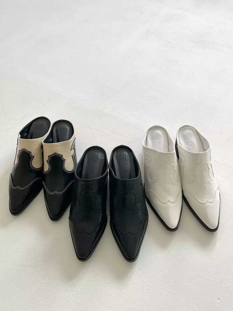 Golden Shoe - Korean Women Fashion - #vintagekidsstyle - i1614 Slippers - 10