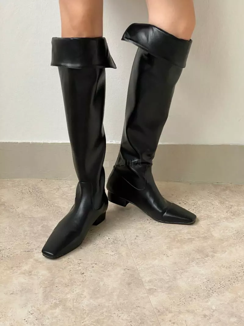 Golden Shoe - Korean Women Fashion - #vintagekidsstyle - h2031 Long Boots - 5
