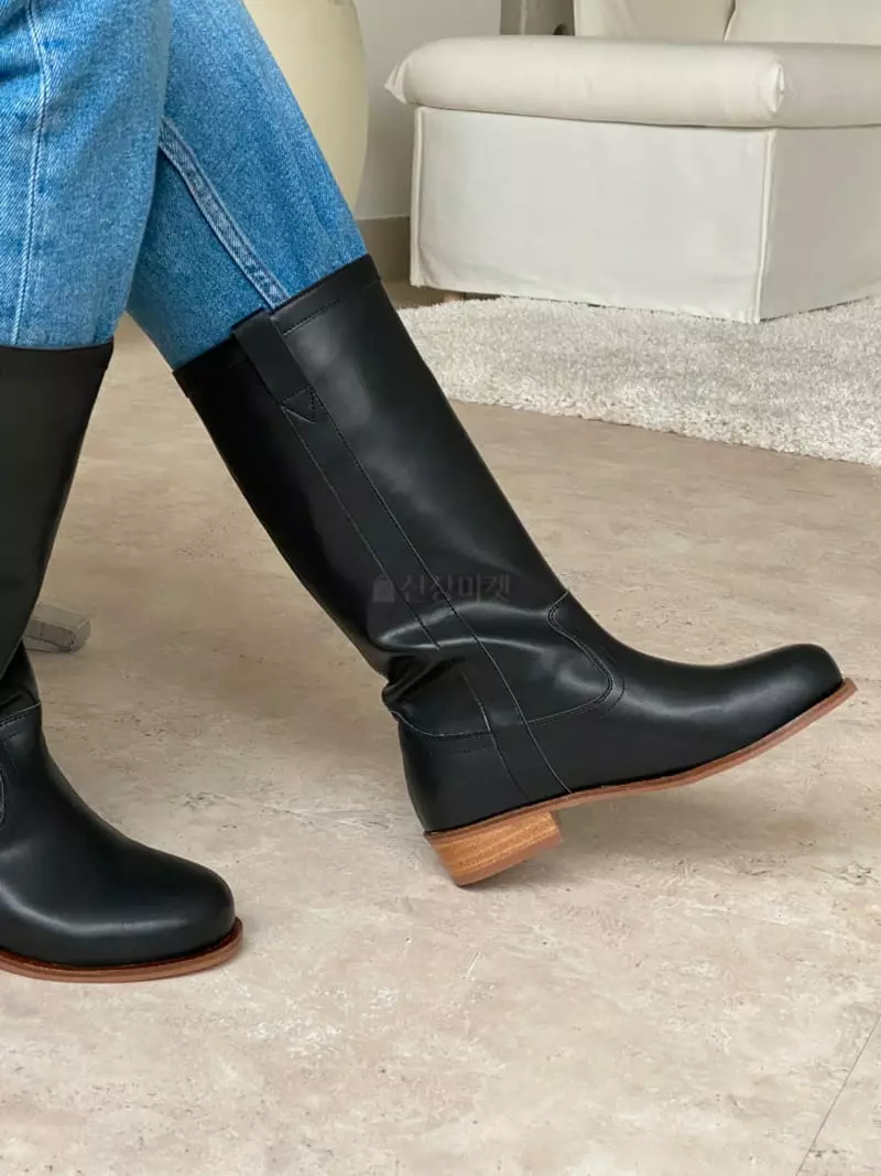 Golden Shoe - Korean Women Fashion - #vintagekidsstyle - h2028 Boots - 3
