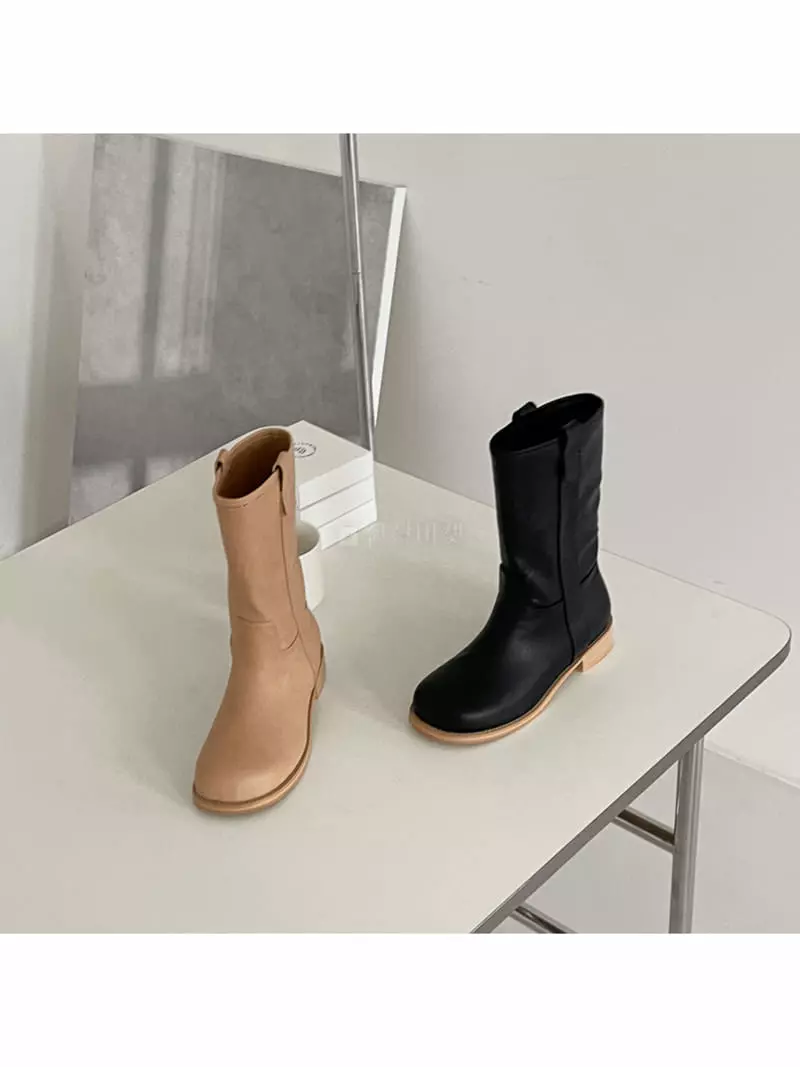 Golden Shoe - Korean Women Fashion - #momslook - ra198 Long Boots - 4