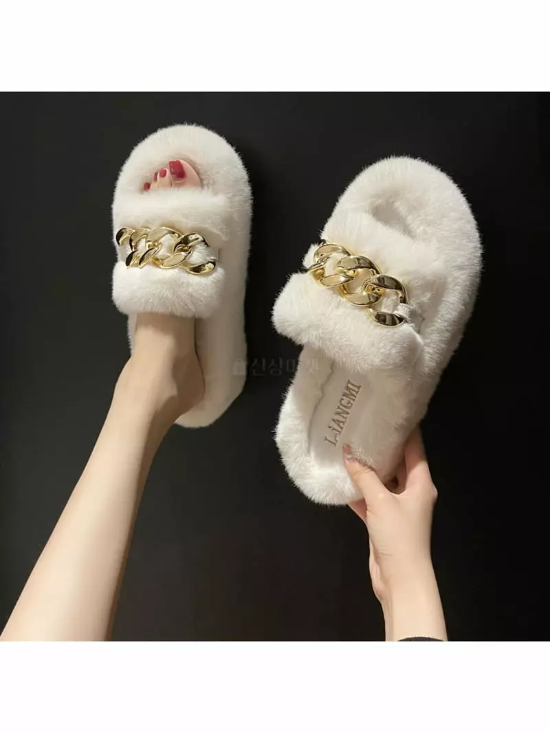 Golden Shoe - Korean Women Fashion - #womensfashion - R7158 Slippers - 12