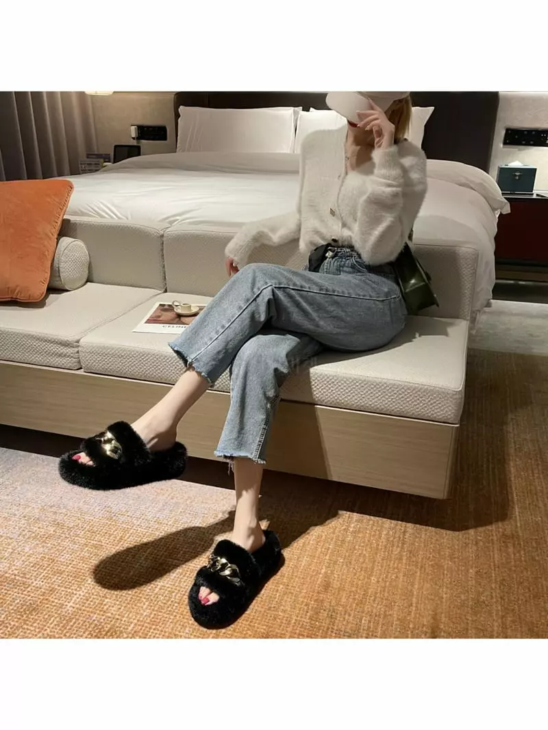 Golden Shoe - Korean Women Fashion - #momslook - R7158 Slippers - 4