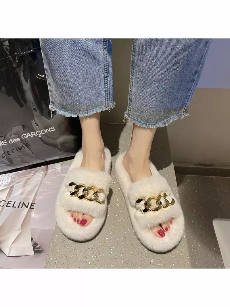Golden Shoe - Korean Women Fashion - #womensfashion - R7158 Slippers - 6
