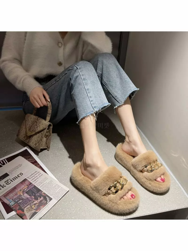 Golden Shoe - Korean Women Fashion - #womensfashion - R7158 Slippers - 8