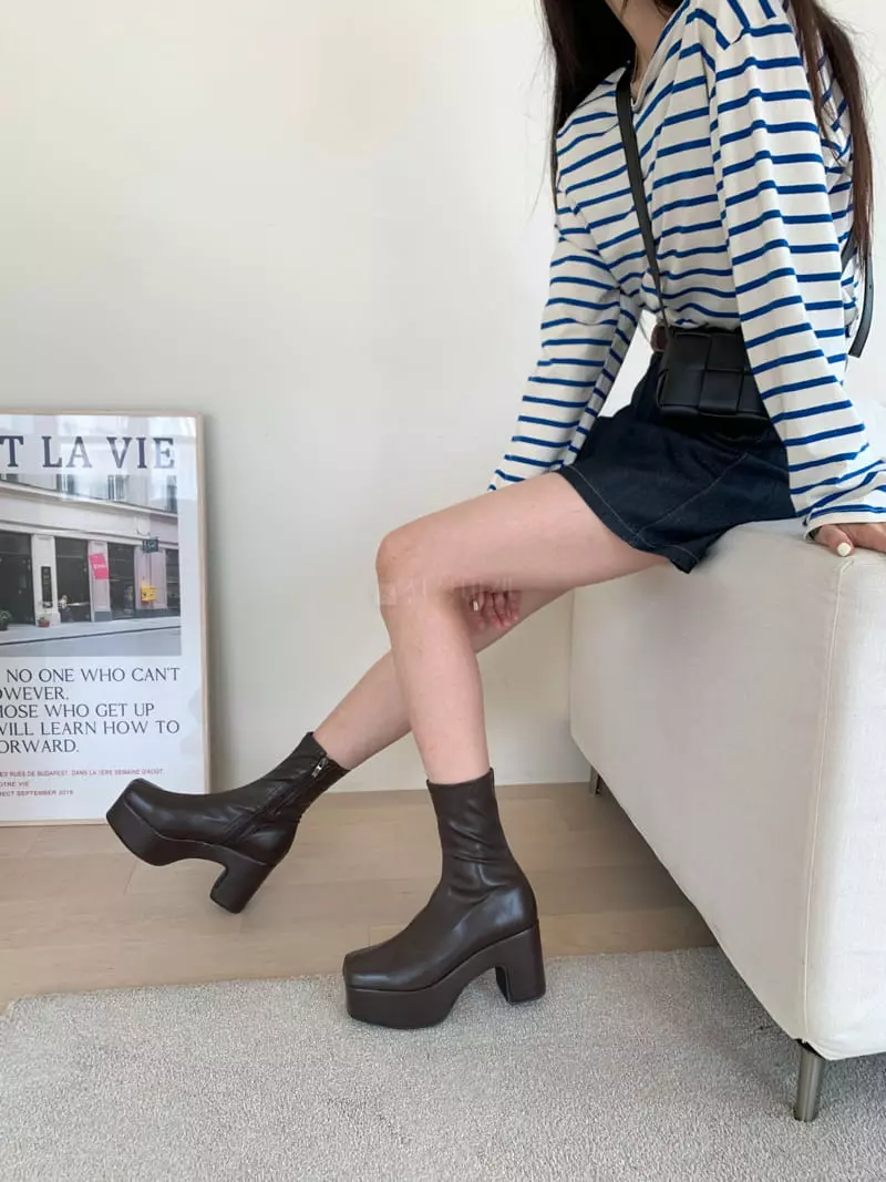 Golden Shoe - Korean Women Fashion - #womensfashion - i6008 Ankle Boots - 11